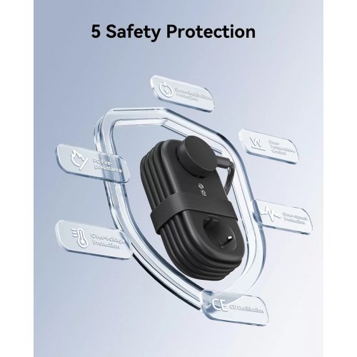 Сетевой фильтр ORICO AP3-2A2U2C 1.6m 2 розетки + 2 x USB + 2 x USB Type-C (ORICO-AP3-2A2U2C-65-EU-BK-EP) Black купить в Украине | Telemart фото