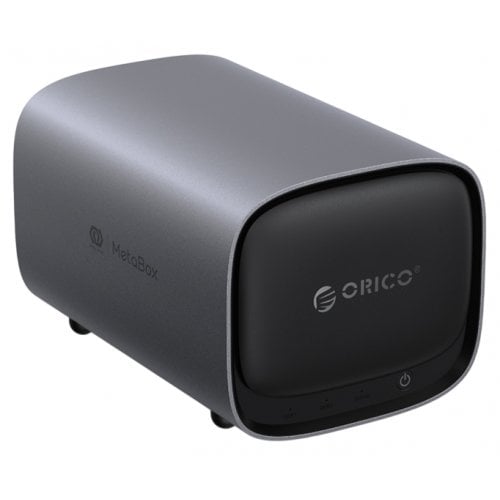 Сетевое хранилище ORICO HS200-Pro MetaBox NAS 2-Bay (ORICO-HS200-Pro-EU-GY-BP) Grey купить в Украине | Telemart фото