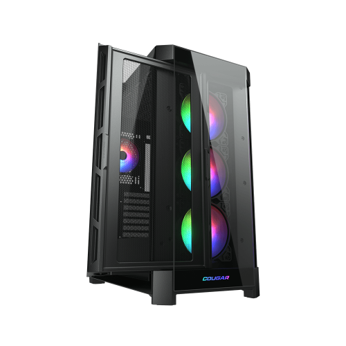 Уценка корпус Cougar Duoface Pro RGB Tempered Glass без БП Black (Повреждена упаковка, 913100) купить в Украине | Telemart фото