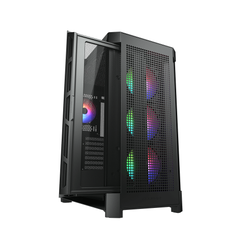Уценка корпус Cougar Duoface Pro RGB Tempered Glass без БП Black (Повреждена упаковка, 913100) купить в Украине | Telemart фото