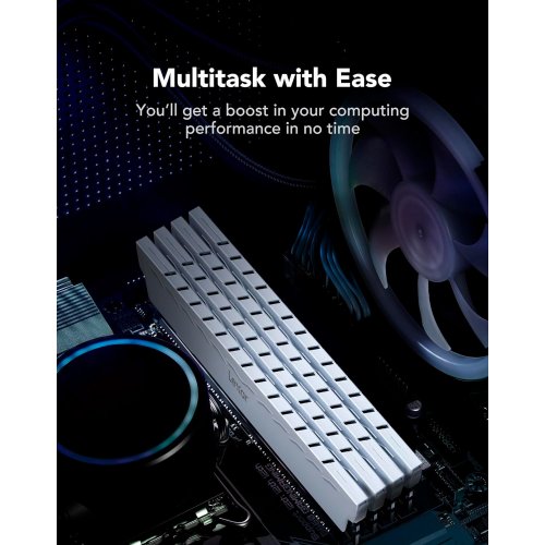Уцінка озп Lexar DDR4 32GB (2x16GB) 3600Mhz Thor White (LD4BU016G-R3600GDWG) (Розкрита упаковка, 913102) купити в Україні | Telemart фото