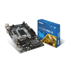 Материнская плата MSI H110M PRO-D (s1151, Intel H110) (Восстановлено продавцом, 913103)