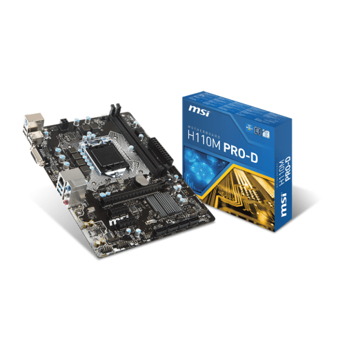 Материнская плата MSI H110M PRO-D (s1151, Intel H110) (Восстановлено продавцом, 913103) купить в Украине | Telemart фото