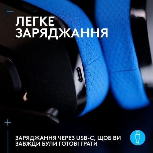 Уцінка навушники Logitech G535 Lightspeed Console Wireless (939-002219) Black (Пошкоджено пакування, 913139) купити в Україні | Telemart фото