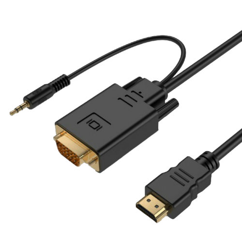 Уцінка адаптер Cablexpert 2 in 1 HDMI-VGA/3.5mm 3m (A-HDMI-VGA-03-10) (Розкрита упаковка, 913148) купити в Україні | Telemart фото