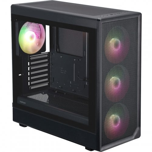Корпус 1stPlayer AU8-BK-4FE7-14 Tempered Glass без БЖ Black купити в Україні | Telemart фото