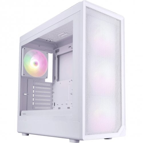 Корпус 1stPlayer AU8-WH-4FE7-14-W Tempered Glass без БЖ White купити в Україні | Telemart фото