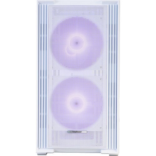 Корпус 1stPlayer AU6-WH-2FA7-14-W-2FA7R-W-1FA7-W Tempered Glass без БП White купить в Украине | Telemart фото