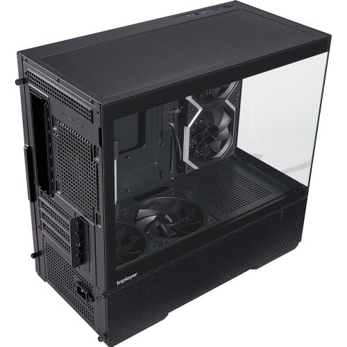 Корпус 1stPlayer CV6-BK-2FAR-2FH7R-1FH7 Tempered Glass без БП Black купить в Украине | Telemart фото