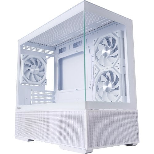 Корпус 1stPlayer CV6-WH-2FAR-W-2FH7R-W-1FH7-W Tempered Glass без БП White купить в Украине | Telemart фото