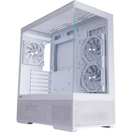 Корпус 1stPlayer CV7-WH-2FAR-W-2FH7R-W-1FH7-W Tempered Glass без БП White купить в Украине | Telemart фото