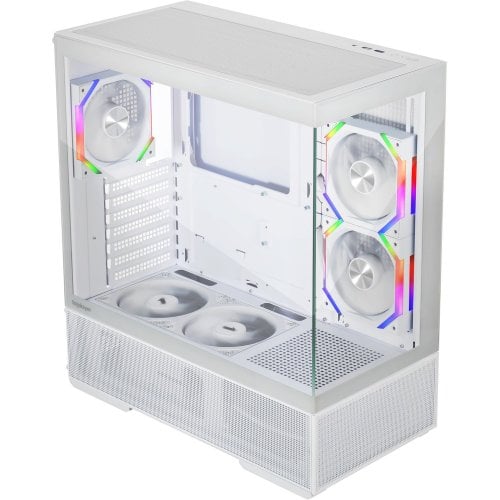Корпус 1stPlayer CV7-WH-2FAR-W-2FH7R-W-1FH7-W Tempered Glass без БП White купить в Украине | Telemart фото