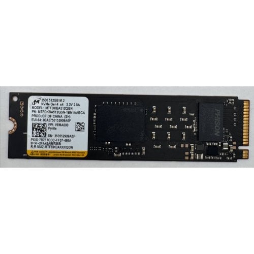 Ssd-диск Micron 512GB M.2 (2280 PCI-E) (MTFDKBA512QGN) (Восстановлено продавцом, 913356) купить в Украине | Telemart фото