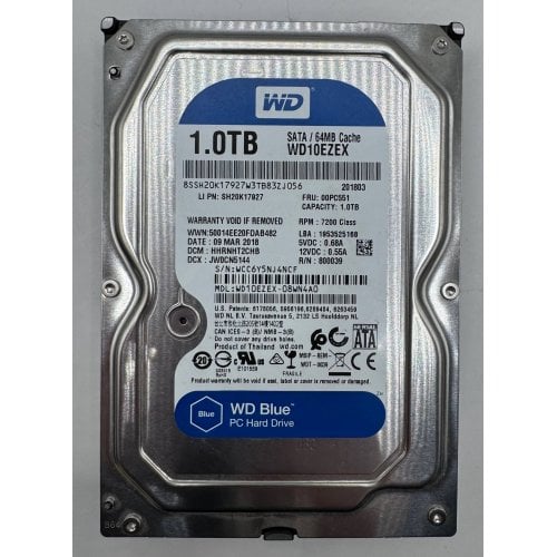 Жорсткий диск Western Digital Blue 1TB 64MB 3.5" (WD10EZEX) (Відновлено продавцем, 913361) купити в Україні | Telemart фото