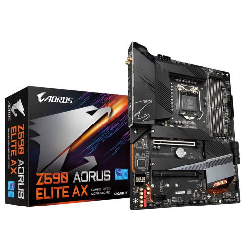 Материнська плата Gigabyte Z590 AORUS ELITE AX (s1200, Intel Z590) (Відновлено продавцем, 913373) купити в Україні | Telemart фото