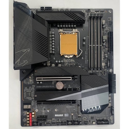 Материнська плата Gigabyte Z590 AORUS ELITE AX (s1200, Intel Z590) (Відновлено продавцем, 913373) купити в Україні | Telemart фото