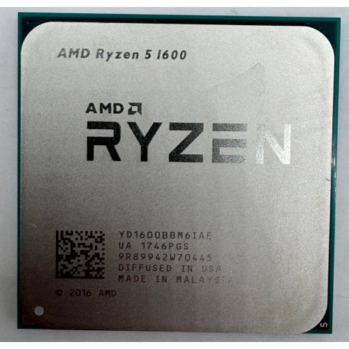 Процессор AMD Ryzen 5 1600 3.2(3.6)GHz sAM4 Tray (YD1600BBAEMPK) (Восстановлено продавцом, 913389) купить в Украине | Telemart фото