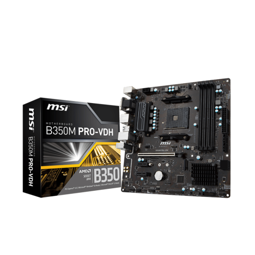 Материнская плата MSI B350M PRO-VDH (sAM4, AMD B350) (Восстановлено продавцом, 913390) купить в Украине | Telemart фото