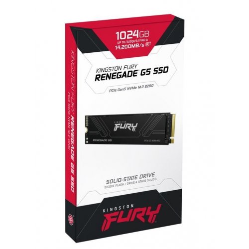 Уцінка ssd-диск Kingston FURY Renegade G5 3D NAND TLC 1TB M.2 (2280 PCI-E) NVMe x4 (SFYR2S/1T0) (Розкрита упаковка, 913401) купити в Україні | Telemart фото