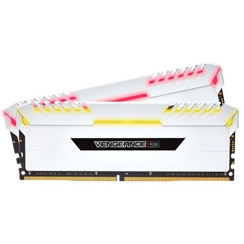 Озп Corsair DDR4 16GB (2x8GB) 3000Mhz Vengeance RGB (CMR16GX4M2C3000C15W) White (Відновлено продавцем, 913407) купити в Україні | Telemart фото