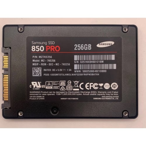 Ssd-диск Samsung 850 PRO 256GB 2.5" (MZ-7KE256BW) (Восстановлено продавцом, 913411) купить в Украине | Telemart фото