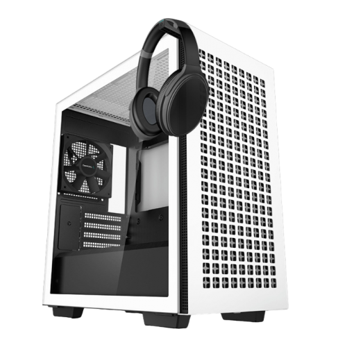 Корпус Deepcool CH370 Tempered Glass без БЖ (R-CH370-WHNAM1-G-1) White (Відновлено продавцем, 913431) купити в Україні | Telemart фото