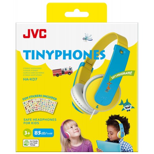 Навушники JVC HA-KD7 (HA-KD7-YNE) Yellow/Blue купити в Україні | Telemart фото