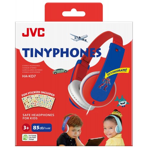 Навушники JVC HA-KD7 (HA-KD7-RNE) Red/Blue купити в Україні | Telemart фото