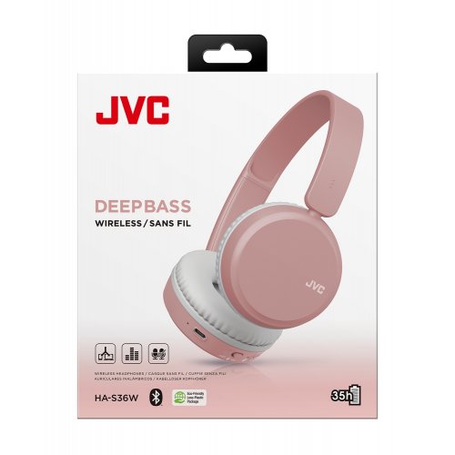 Навушники JVC HA-S36W (HA-S36W-P-U) Pink купити в Україні | Telemart фото