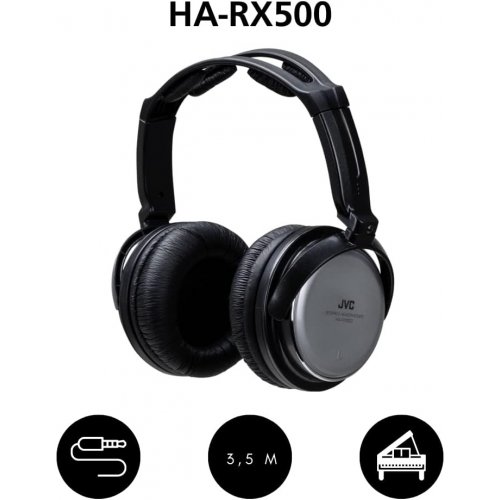 Навушники JVC HA-RX500 (HA-RX500-E) Black/White купити в Україні | Telemart фото