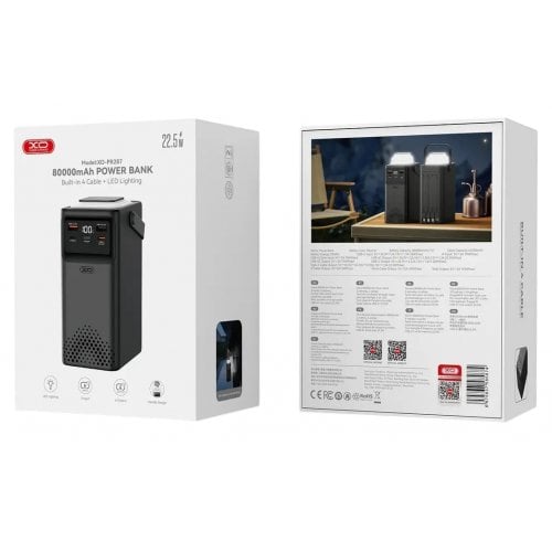 Powerbank XO PR287 80000mAh 22.5W Black купить в Украине | Telemart фото