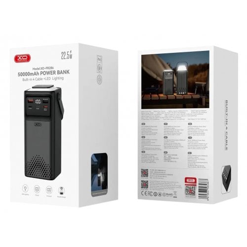 Powerbank XO PR286 50000mAh 22.5W Black купить в Украине | Telemart фото