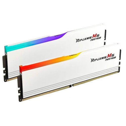 Уцінка озп G.Skill DDR5 32GB (2x16GB) 6000Mhz Ripjaws M5 Neo RGB White (F5-6000J3636F16GX2-RM5NRW) (Розкрита упаковка, 913631) купити в Україні | Telemart фото