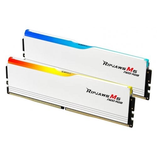 Уцінка озп G.Skill DDR5 32GB (2x16GB) 6000Mhz Ripjaws M5 Neo RGB White (F5-6000J3636F16GX2-RM5NRW) (Розкрита упаковка, 913631) купити в Україні | Telemart фото