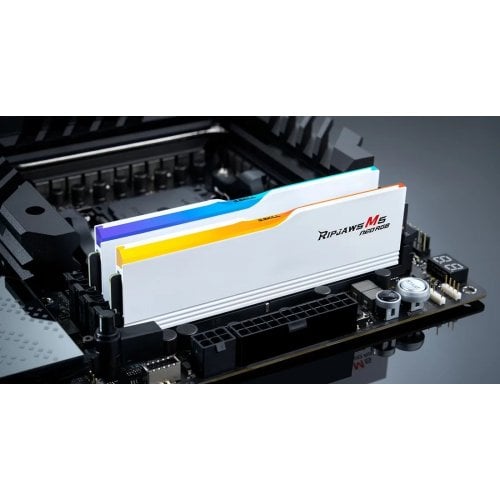 Уцінка озп G.Skill DDR5 32GB (2x16GB) 6000Mhz Ripjaws M5 Neo RGB White (F5-6000J3636F16GX2-RM5NRW) (Розкрита упаковка, 913631) купити в Україні | Telemart фото