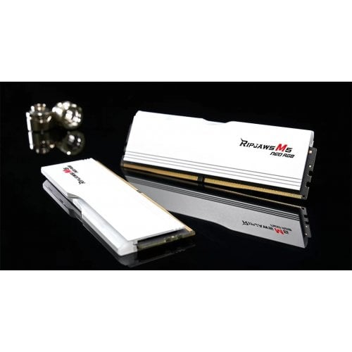 Уцінка озп G.Skill DDR5 32GB (2x16GB) 6000Mhz Ripjaws M5 Neo RGB White (F5-6000J3636F16GX2-RM5NRW) (Розкрита упаковка, 913631) купити в Україні | Telemart фото