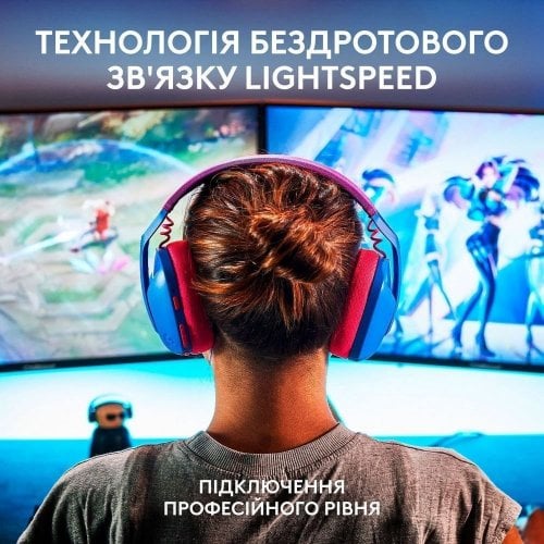 Уценка наушники Logitech G435 Lightspeed (981-001062) Blue/Raspberry (Вскрытая упаковка, 913663) купить в Украине | Telemart фото