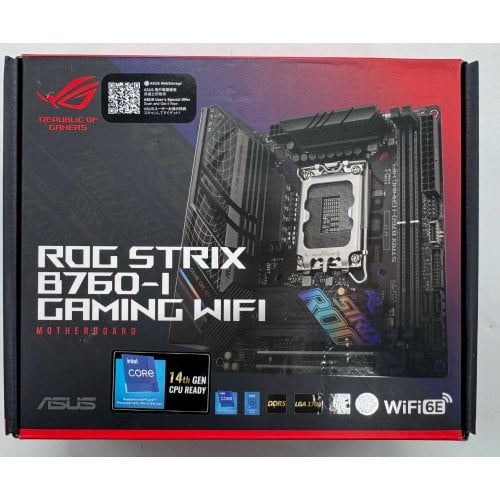 Материнская плата Asus ROG STRIX B760-I GAMING WIFI (s1700, Intel B760) (Восстановлено продавцом, 913713) купить в Украине | Telemart фото