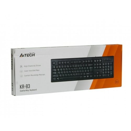 Уцінка клавіатура A4Tech KR-83 PS/2 Black (Розкрита упаковка, 913754) купити в Україні | Telemart фото