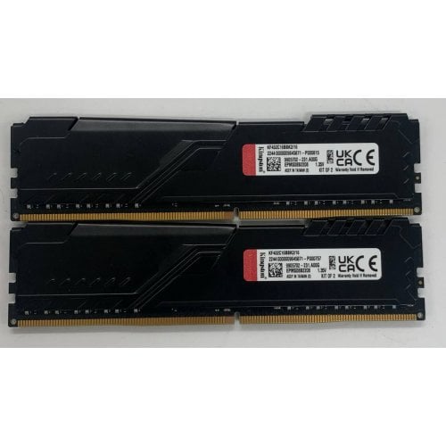 Озу Kingston DDR4 16GB (2x8GB) 3200Mhz FURY Beast Black (KF432C16BBK2/16) (Восстановлено продавцом, 913757) купить в Украине | Telemart фото
