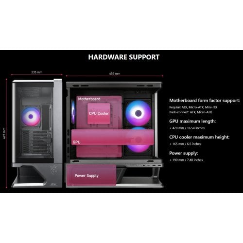 Корпус MSI MPG VIXTA 300R PZ без БП White купить в Украине | Telemart фото