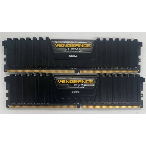 Озу Corsair DDR4 16GB (2x8GB) 2666Mhz Vengeance LPX (CMK16GX4M2A2666C16) Black (Восстановлено продавцом, 913873) купить в Украине | Telemart фото