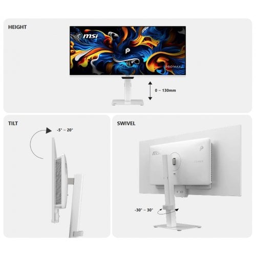 Монитор MSI 34" PRO MAX 341QPXW14G White купить в Украине | Telemart фото