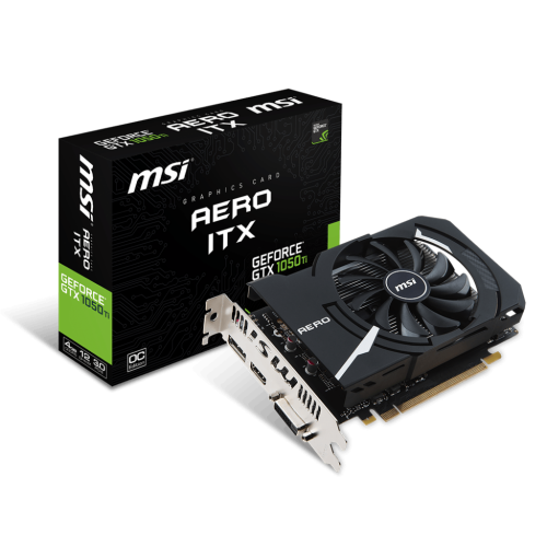 Видеокарта MSI GeForce GTX 1050 Ti AERO ITX OC 4096MB (GTX 1050 Ti AERO ITX 4G OCV1) (Восстановлено продавцом, 913924) купить в Украине | Telemart фото