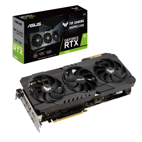 Відеокарта Asus TUF GeForce RTX 3080 Gaming OC 10240MB (TUF-RTX3080-O10G-V2-GAMING) (Відновлено продавцем, 913944) купити в Україні | Telemart фото