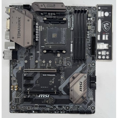 Материнская плата MSI B450 TOMAHAWK (sAM4, AMD B450) (Восстановлено продавцом, 913983) купить в Украине | Telemart фото