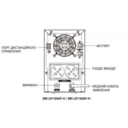 Уценка ибп Marsriva 1000VA (MR-UF1000P-H) (Вскрытая упаковка, 914013) купить в Украине | Telemart фото