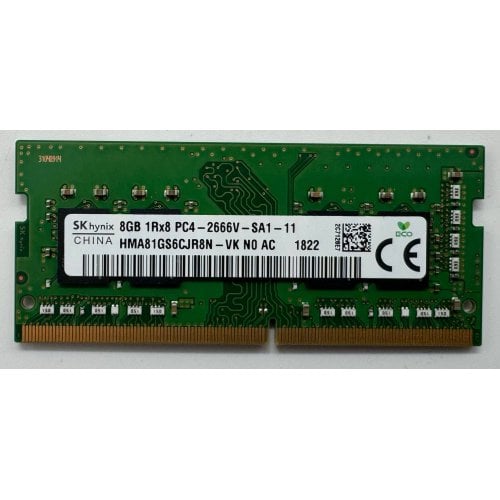Озу Hynix SODIMM DDR4 8GB 2666Mhz (HMA81GS6CJR8N-VK) (Восстановлено продавцом, 914015) купить в Украине | Telemart фото