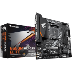 Уценка материнская плата Gigabyte B550M AORUS ELITE (sAM4, AMD B550) (Вскрытая упаковка, 914019)