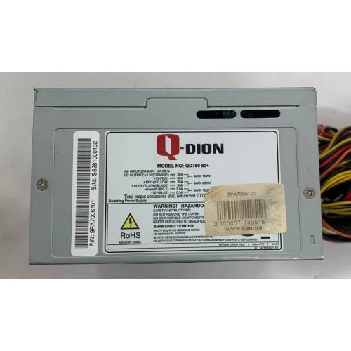 Блок питания FSP Qdion 750W (QD750) (Восстановлено продавцом, 914042) купить в Украине | Telemart фото